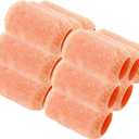 Reusable Paint Roller Cover Refill 4" x 3/8" inch Nap Woven Polyester Washable PVC Plastic Core (Pack of 12)