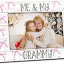 Grandma Gifts Picture Frame 4x6, Grandma Wooden Picture Frame, Christmas Mothers Day Birthday Gifts for Grandma from Grandkids, Me and My Grandma Decorative Photo Frames for Desk Decor
