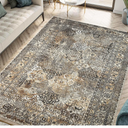 Keen Home Design 3x5 Rug - Machine Washable Entry Rug with Non-Slip Backing, Ideal for Enteryway, Kitchen, Bathroom, Laundry Room - Vintage, Easy Clean, Durable, Low Pile Rug - (3' x 5')