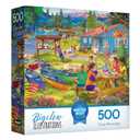 RoseArt - Bigelow Illustrations - Camp Wiwanago 500 Piece Jigsaw Puzzle - Outdoors and Summer Fun Puzzle for Adults