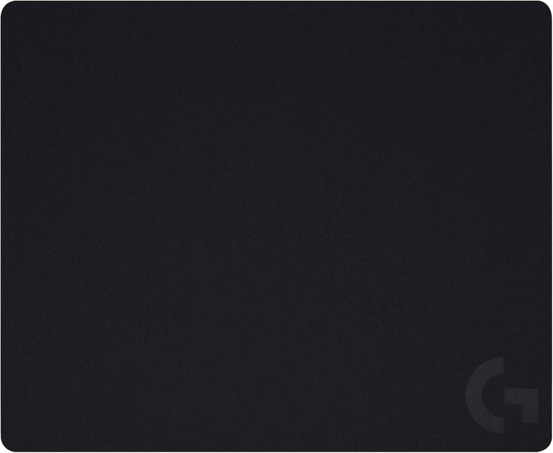 Logitech G440 Hard Gaming Mouse Pad, Optimized for Gaming Sensors, Moderate Surface Friction, Non-Slip Mouse Mat - Black