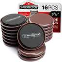 Furniture Sliders for Carpet X-PROTECTOR - 16 PCS Best Heavy Moving Pads 3 1/2" - Sliders for Furniture. Move Your Furniture Easy with Reusable Furniture Movers Sliders for Carpets!