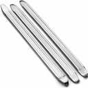 Bike Tire Levers - Motorcycle Tire Spoons Iron Set Dirt Bike Tire Changing Tools 10" Lengthen Premium Stainless Steel Repair Tube for Motorcycles Electric Bicycles Mountain Dirtbike (silver-3pcs)