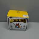 Hazel Quinn Retro Electric Kettle  1.7 Liters / 57.5 Ounces Tea Kettle with Thermometer, All Stainless Steel, 1200 Watts Fast Boiling, BPAfree, Cordless, Automatic Shut Off  Pearl White