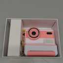 Kids Camera Instant Print Camera, 1080P HD 48MP Kids Print Camera with 2.4 Inch Screen, 16X Digital Zoom, Selfie Digital Camera for Toddler (Pink)