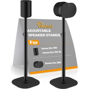 Adjustable Speaker Stands for Sonos Era 100, 100 SL & Era 300, Pair