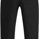 Maternity Pants Wide Leg Pregnancy Pants for Work Sweatpants Loose Maternity Loungepants Pajamawear with Adjustable Belt(Black,Large) (Black, L)