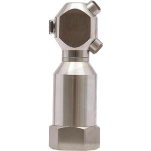3/4" Washing Nozzle - 360 Rotating Spray Nozzle, 304 Stainless Steel Spray Nozzle, High Pressure Continuous Rotary Cleaning Nozzle for Commercial and Industrial Barrel, Tank Cleaning (0.75 Inch)