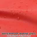 Soft Waterproof Synthetic Fabric Material, Marine Vinyl Faux Leather Sheets, Durable, Replacement Renovate for Upholstery Muscle Car, Furniture, Sofa… (56inch x 36inch, Red)