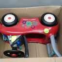 Radio Flyer Busy Buggy, for Toddlers 1-3, 3-in-1 Push Walker Ride On Car with 17 Sensory Activities, Anti-Tip Feature, Under-Seat Storage, Horn and Gears, 42 lb Capacity, Toddler Ride On Toys, Large
