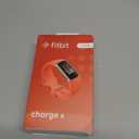 Fitbit Charge 6 Fitness Tracker with Google apps, Heart Rate on Exercise Equipment, 6-Months Premium Membership Included, GPS, Health Tools and More, Gold/Coral, One Size (S & L Bands Included)
