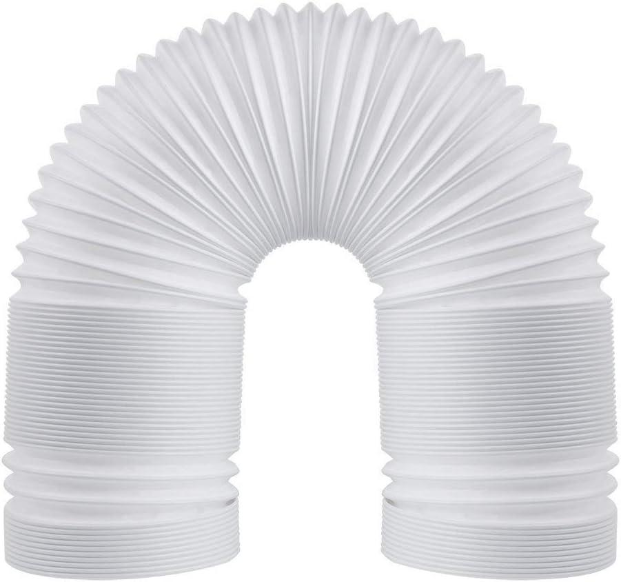 80" Portable Air Conditioner Hose, AC Hose with 5.9" Diameter, Anti-Clockwise Thread AC Exhaust Hose for Portable AC Vent Replacement Tube Compatible with LG Air Conditioner Part