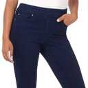 Rekucci Women's Secret Figure Premium Denim Skinny Pull-On Jean (Ink Blue Rinse)
