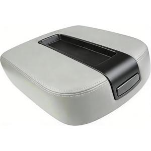 Upgraded Center Console Armrest lid Cover Compatible with 2007-2013 Silverado Tahoe Suburba Avalanche Sierra Yukon XL Arm rest Center Console Cover Lid, Replac OE 19328717, Durable materials, Gray