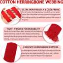 Cotton Twill Tape Ribbon - 100 Yards 3/4inch, 20 Colors Webbing Straps Herringbone Tape for Sewing, Crafts,Ties,Decoration Overlocked Edges, Non-Fadings DIY, Clothing,Fabric Trim(Mixed)