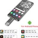 Vansuny 128GB USB C Flash Drive 2 in 1 OTG USB 3.0 + Type C Memory Stick with Keychain Dual Type C Thumb Drive Photo Stick Jump Drive for Android Smartphones, Computer, Tablet, PC