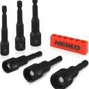 NEIKO 10190A Magnetic Nut Driver Set, 6 Piece Impact Nut Driver Set, SAE, 1/4 to 9/16, 2-9/16 Long Nut Driver Bit Set for Impact Drill, Cr-V