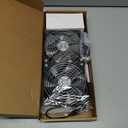 2 x 120mm 240mm Computer Fan with AC Plug 110V/220V to DC 12V Power Supply, Speed Controller 3V-12V Adjustable, for PC Case/Server/Cabinet/Workstation/Small Box Exhaust Cooling