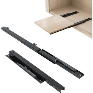 Undermount Drawer Slide Bottom Mount Pull Out Shelf Rail Hardware Flat