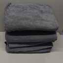 HOMEXCEL Bath Towel Set Pack of 4, 30 x 60 Inches Large Microfiber Bath Towels, Soft, Absorbent, and Quick Dry Towels for Bathroom, Pool, Beach, Swim, and Yoga, Large Bathroom Towels, Grey