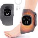 Foot Triple Method Massager, 2-in-1 Foot Massager for Neuropathy, Foot and Ankle Massager with 3 Vibration Mode & 4 Heat Levels, Portable Feet Massage Home Travel All Ages Ankle Massage