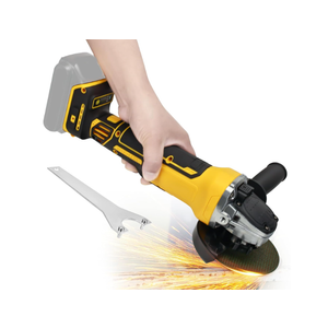 Cordless Angle Grinder for Dewalt 20v Batteries, 6600RPM Brushless Electric Grinder, 4 Variable Speed Metal Grinder for 4.9''Wheels with Adjustable Auxiliary Handle for Cutting, Polishing（No Battery)