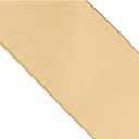 May Arts Ivory 4 Inch Velvet Ribbon with Gold Backing, 10 yd