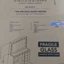 Boahaus Serena White Makeup Vanity with Mirror and 11 Lights, 7 Drawers, Glass Top, Crystal Knobs, USB-A & USB-C Ports, 110V Power Outlet, Bedroom Vanity Desk (White)