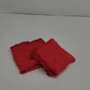 MIULEE Decorative Throw Pillow Covers Neutral Linen Fringe Throw Pillows Set of 2 Red Boho Farmhouse Cushion Covers with Tassels for Couch Sofa Bed Living Room Spring Home Decor 18x18 Inch (18" x 18" (Pack of 2), Red)