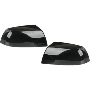 Osompar Glossy Black Outer Rear View Mirror Cover Cap Front Driver Passeger Side for Toyota Tundra 2007-2021 Toyota Sequoia