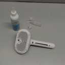 Fresh Fur Shower Brush,3 in 1 Pet Steam Brush,Spray Hair Removal Comb for Cats Dogs - Deshedding Grooming (White)