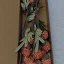 Floroom 5pcs Burnt Orange Faux Silk Mums Artificial Flowers, Bulk Fake Small Mini Chrysanthemums with Stems for DIY Terracotta Wedding Centerpieces Floral Arrangements Vase Fillers Home Decorations