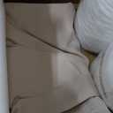 Outdoor Chair Cushions Set of 4, Waterproof Backrest and Deep Seat Cushion Set for Patio Furniture, Outdoor Sofa Replacement Cushions with Removable Cover, 24 x 24 Inch, Cream