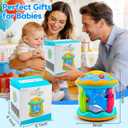 Baby Toys 6-12 Months Ocean Projector Rotating Musical Light Up Tummy Time Toys for Infant 0-6 3-6 Months Baby Aquarium Crawling Toys 4 5 6 7 8 9 12-18 Months Boy Girl 1 Year Old Birthday Shower Gifts