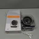 Rechargeable USB Desk Fan, Quiet Table Fan with Turbo Airflow, 100 Speeds, Digital Display, 90 Rotating, Small Battery Desktop Fans for Bedroom Home Office Travel, Black