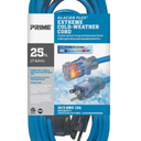 25ft 16/3 SJTW -50°C Glacier Flex® Extreme Cold Weather Extension Cord   