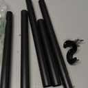Closet Rods for Hanging Clothes, 17 to 83 Inch Closet Rod, Heavy Duty Adjustable Clothes Hanging Bar Rod Matte Black Closet Poles for Wardrobes, Closet, Bathroom, Windows,1.3 Inch Diameter