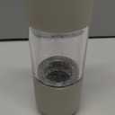 Manual Salt and Pepper Grinder Set - Stainless Steel, Ceramic, Large Glass Adjustable Shakers in Black/White, 2-Pack - Refillable Pepper Grinder & Salt Grinder Manual with Award Winning Design