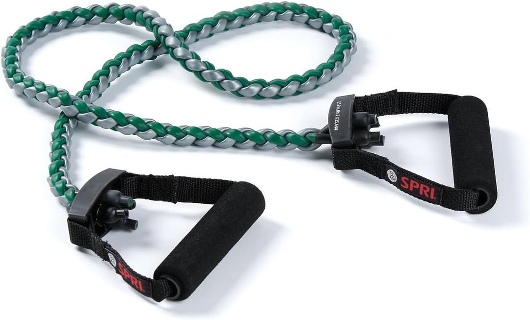 SPRI Braided Xertube Resistance Bands Premium Exercise Band for Men & Women Workout Equipment for Home Gym Fitness Training Comfort Grip for Strength, Weights, and Resistance