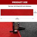 450 GSM Extra Thick Waterproof Red Carpet Runner for Events Decorations, 3X15 Ft Not Slip Red Runner Aisle Runway Rug for Wedding, Party, Banquet, Activity Entrance and Special Events Decorations
