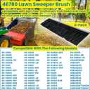 4-Pack 46780 Lawn Sweeper Brush 21" For Agri-Fab Craftsman Cub Cadet 42" & 44" Tow Behind Lawn & Leaf Sweeper 45-0260 45-0261 45-02602 45-02603 45-0456 45-0492 45-04921 45-04922 45-0521 45-05212