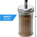 1 Stop & Go 12 oz Sugar Pourer with Precision Spout and Durable Metal Lid  Perfect for Sugar, Salt, Spices, and Powdered Ingredients  Easy-Pour Design for Kitchen, Dining, and Baking- Set of 4