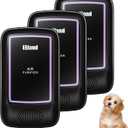 Air Ionizers for Home (3 Pack)  Plug in Air Purifier for Home & Cat Litter Deodorizer, Filterless Ion Generator Removes Pet, Smoke, Bathroom & Kitchen Odors, Compact Deodorizer for Bedroom (Black)