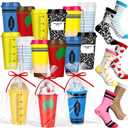 Yungyan 12 Set Teacher Appreciation Gifts Bulk Teacher Reusable Plastic Coffee Cup and Novelty Teachers Socks Thank You Gifts for Teachers Employee Team Coworker Staff Office Supplies(16 oz)