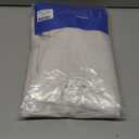 MIULEE White Linen Curtains 72 Inch Length for Bedroom Living Room, Soft Thick Linen Textured Window Drapes Semi Sheer Light Filtering Rod Pocket Back Tab Burlap Look Farmhouse Decor, 2 Panels