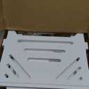 Solid Wood Projector Shelf Router Shelf Projector Stand Router Storage Box Router Cover Organized Modem Cable Power Strip Cable Management Hider Rack by Need Assembly (White)