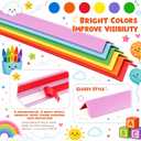 Pangda 6 Pcs Colorful Wall Corner Protectors Self-Adhesive, 39" L x 1.4" W