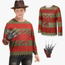 Morph Nightmare Killer Costume Kids With Claw, Scary Halloween Costumes For Kids, Large 