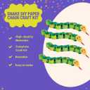 2 x Unique Snake DIY Paper Chain Craft Kit (Pack of 4) - Fun & Easy-to-Make Activity for Kids and Adults