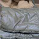 Carter's Girls' Winter Coat Puffer Jacket with Sherpa Lined Hood, Iridescent Blue, 6X